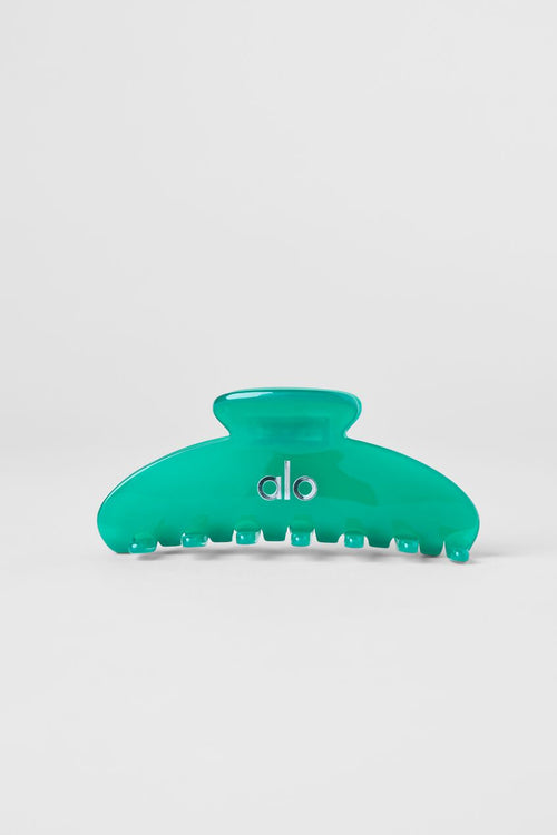 90's Claw Clip - Spruce Green Clear
