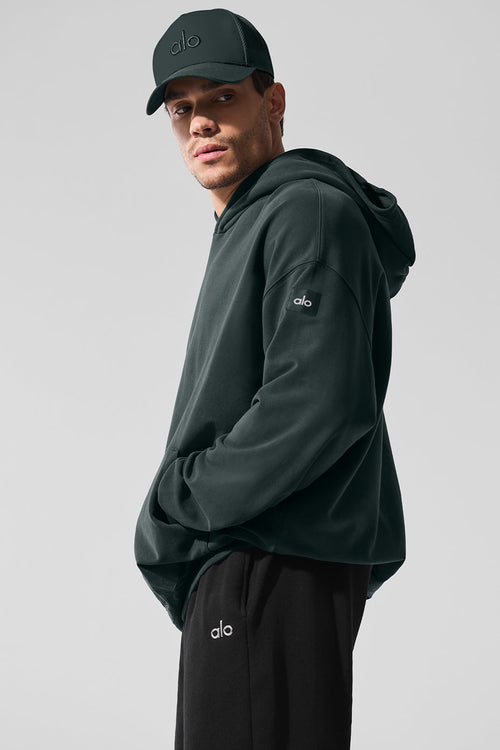 Double Take Hoodie - Charcoal Green
