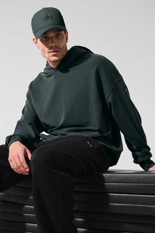 Double Take Hoodie - Charcoal Green