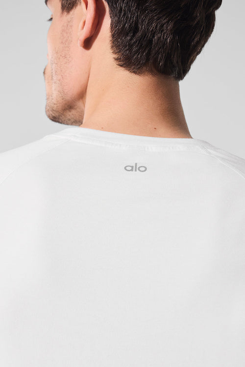 ALO Vapor Crewneck Long Sleeve - White