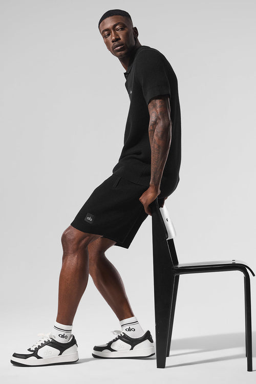 7" Sports Club Sweater Knit Short - Black