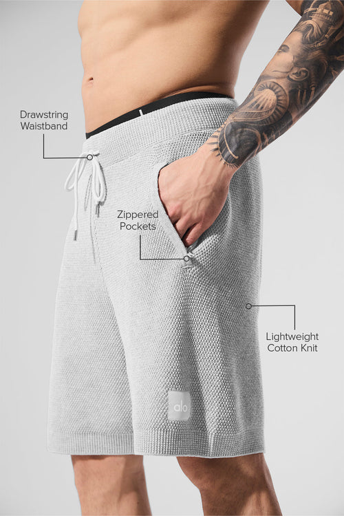 7" Sports Club Sweater Knit Short - Athletic Heather Grey