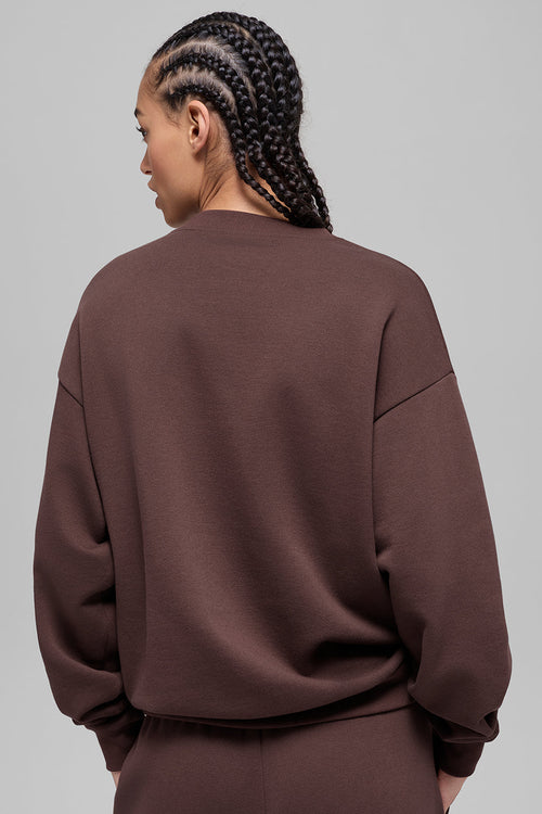 Accolade Crew Neck Pullover - Brownstone