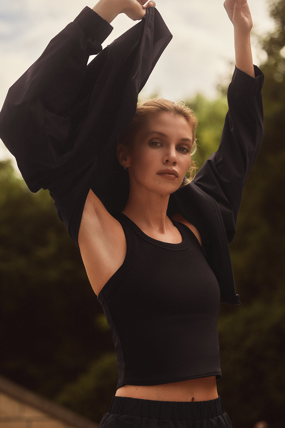 Goddess Ribbed Go-To Tank - Black – Alo Yoga Mexico