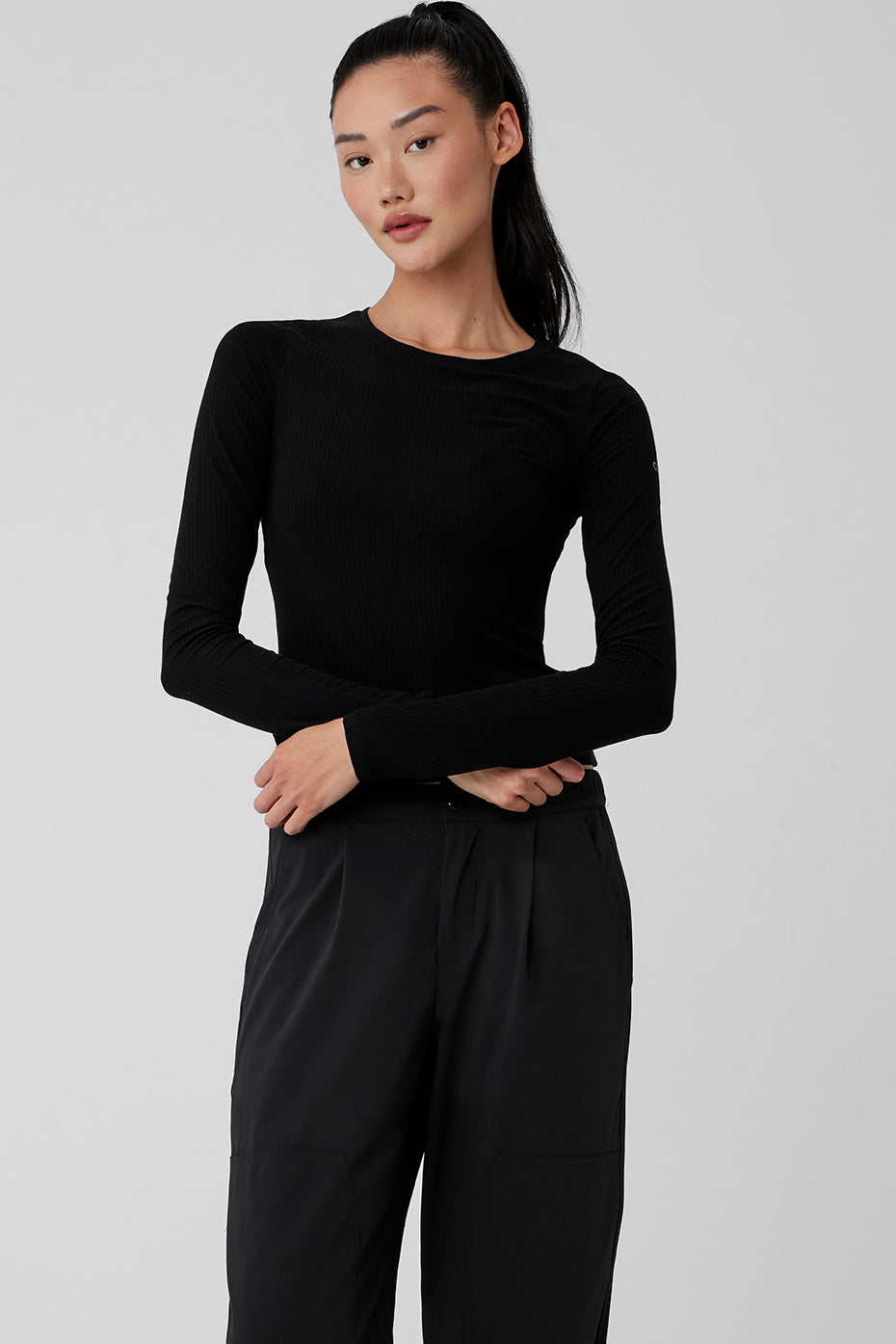 ワンピース [Alo Yoga] Ribbed Sea Coast Long Sleeve Dress alo yoga | Ribbed Sea Coast Long Sleeve Dress | The Fashion