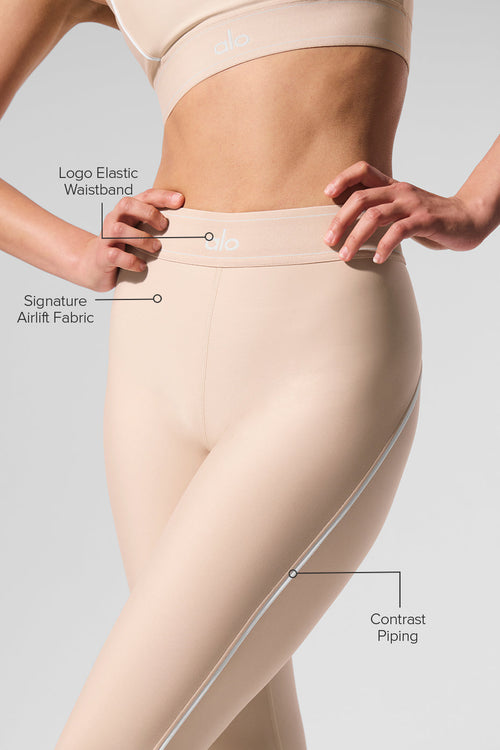 Airlift High-Waist Suit Up Legging - Macadamia