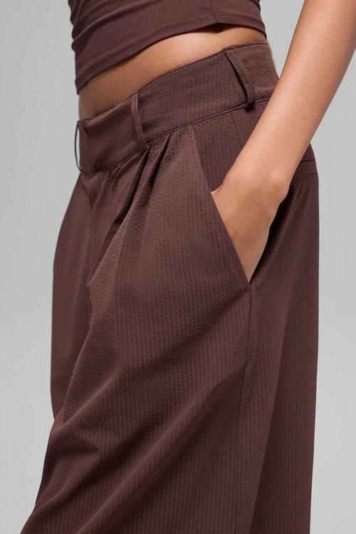 High-Waist Dreamscape Trouser (Regular) - Brownstone