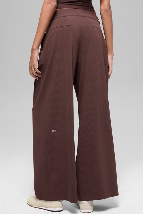 High-Waist Dreamscape Trouser (Regular) - Brownstone