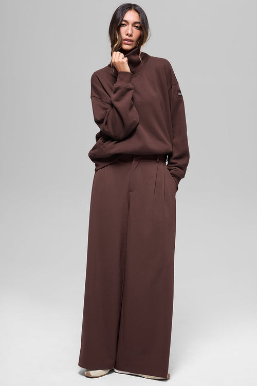 High-Waist Dreamscape Trouser (Regular) - Brownstone
