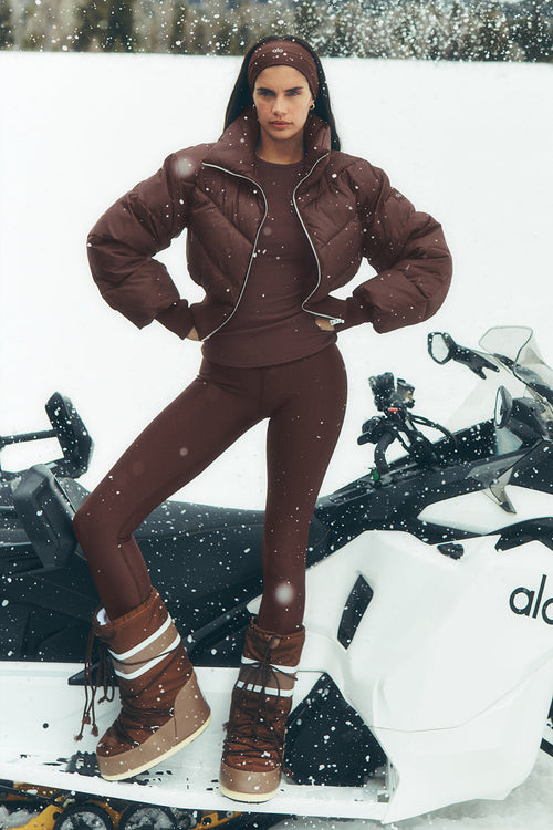 7/8 High-Waist Airlift Legging - Brownstone