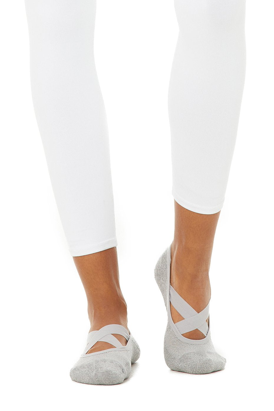 Women's Pivot Barre Sock Dove Grey Heather Alo Yoga Mexico