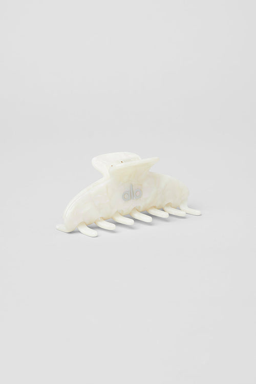 90's Claw Clip - White Pearl