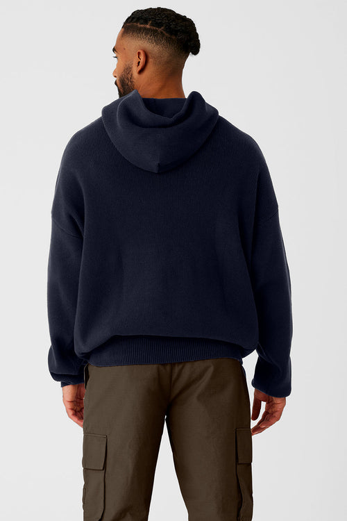 Scholar Hooded Sweater - Navy