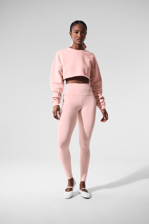 Extreme Cropped Pullover - Pink Quartz