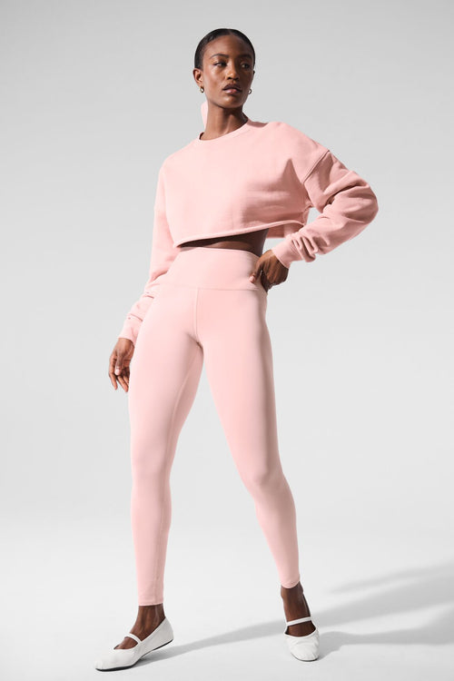 Extreme Cropped Pullover - Pink Quartz