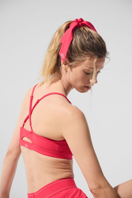 Love Knots Tie Scrunchie - Candy Red