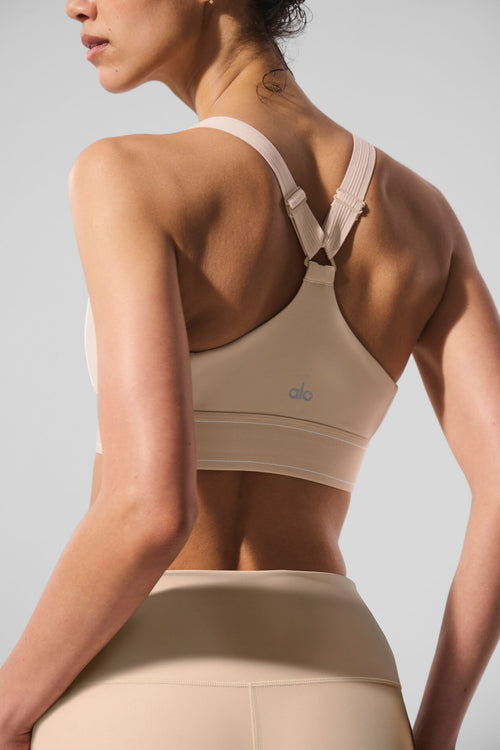 Airlift Suit Up Bra - Macadamia/White