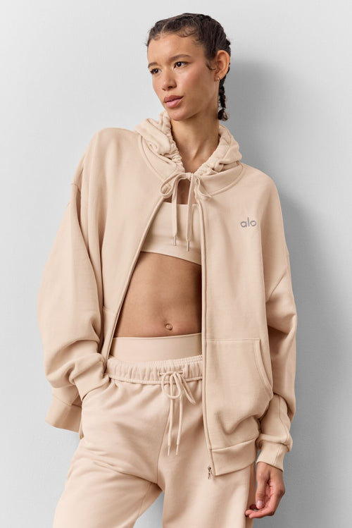 Accolade Full Zip Hoodie - Macadamia