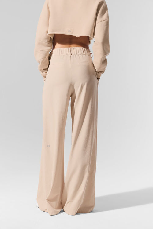 High-Waist Dreamscape Trouser (Regular) - Macadamia