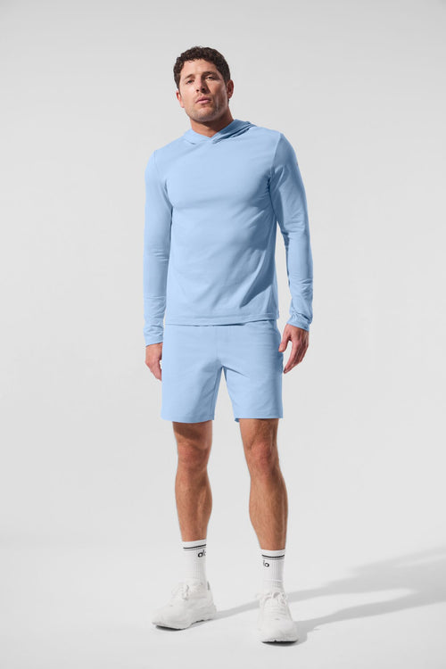 Conquer Reform Long Sleeve With Hood - Seashell Blue