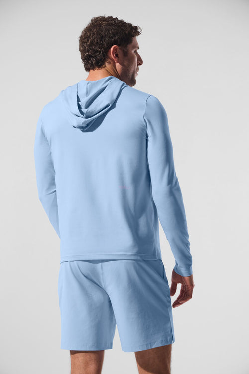 Conquer Reform Long Sleeve With Hood - Seashell Blue