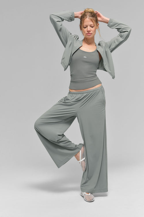 Breezy Wide Leg Pant (Regular) - Lunar Grey