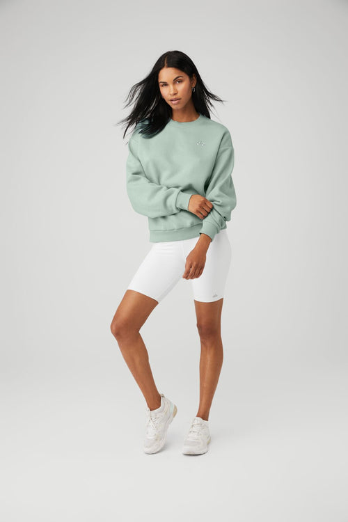 Accolade Crew Neck Pullover - Icy Sage