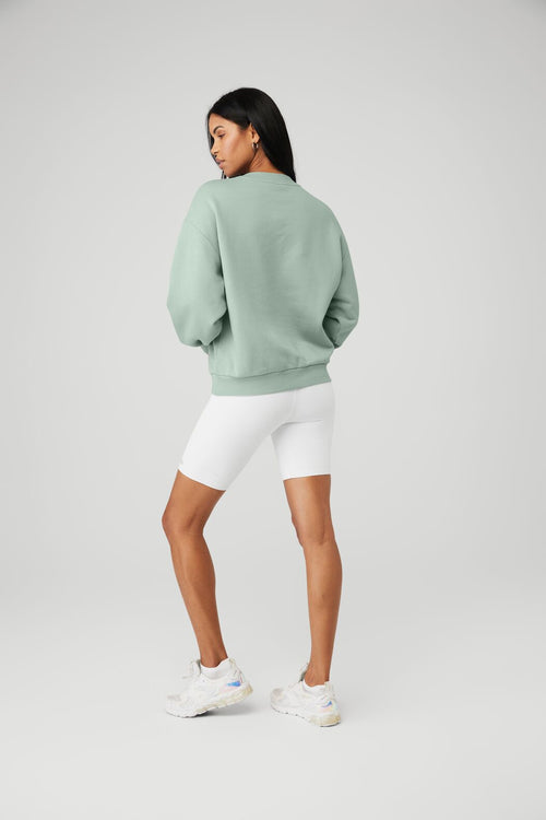 Accolade Crew Neck Pullover - Icy Sage