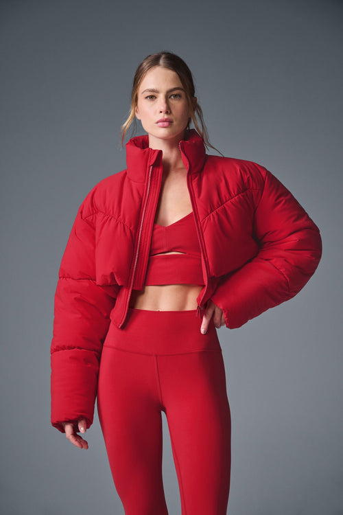 Main Act Corset Puffer - Bold Red