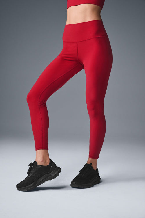 Alosoft High-Waist 7/8 Highlight Legging - Bold Red