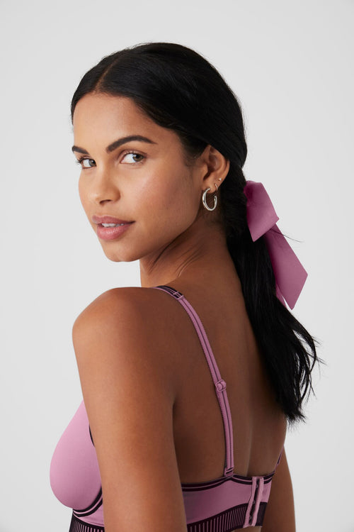 Love Knots Tie Scrunchie - Soft Mulberry