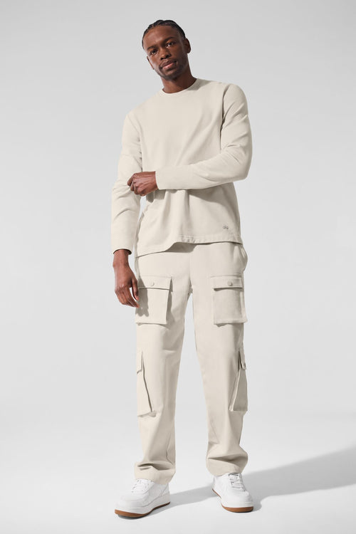 Double Take Long Sleeve Crew - Bone