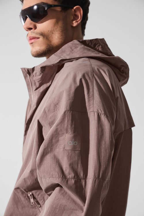 Vantage Nylon Ripstop Track Jacket - Mushroom