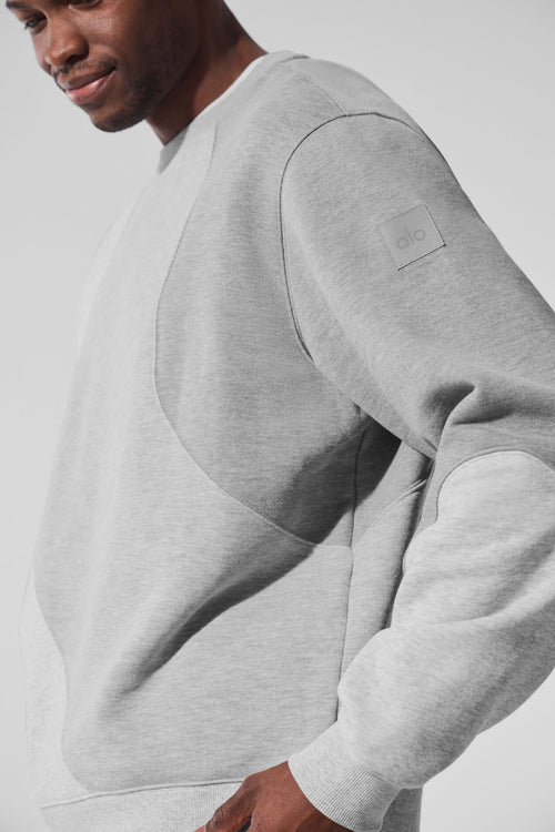 Make Waves Crew Neck Pullover - Athletic Heather Grey Tonal
