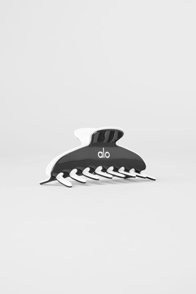 Outline Claw Clip - Black/White