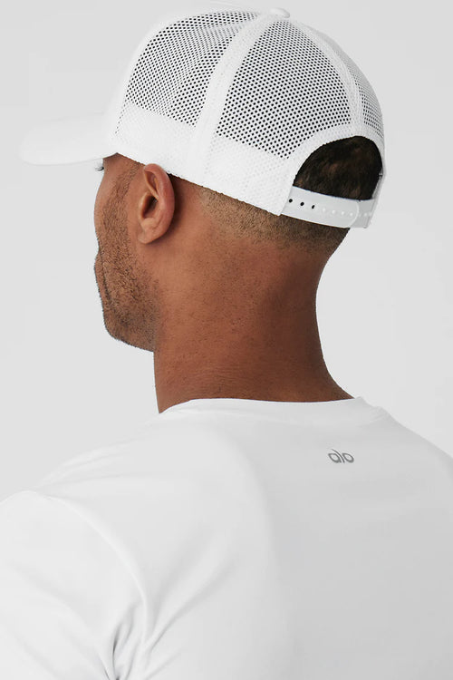 District Trucker Hat - White/White