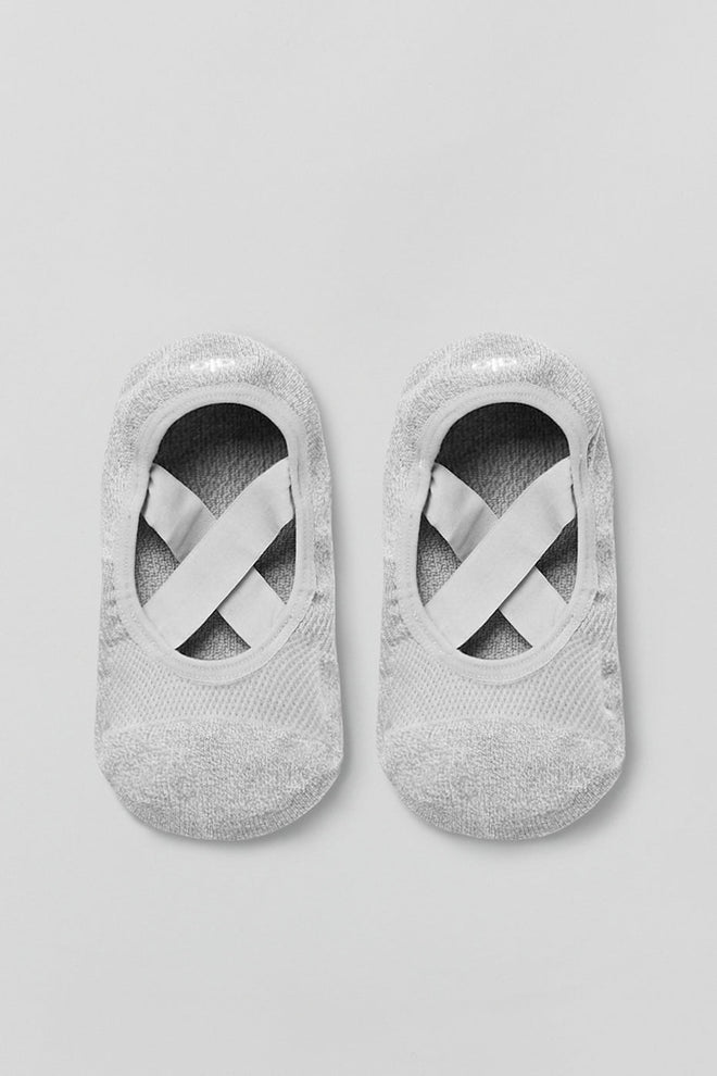 Women's Pivot Barre Sock - Athletic Heather Grey