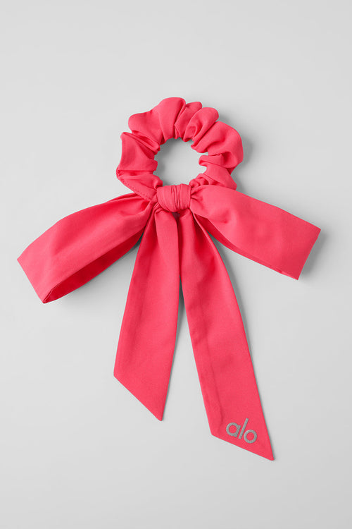 Love Knots Tie Scrunchie - Candy Red