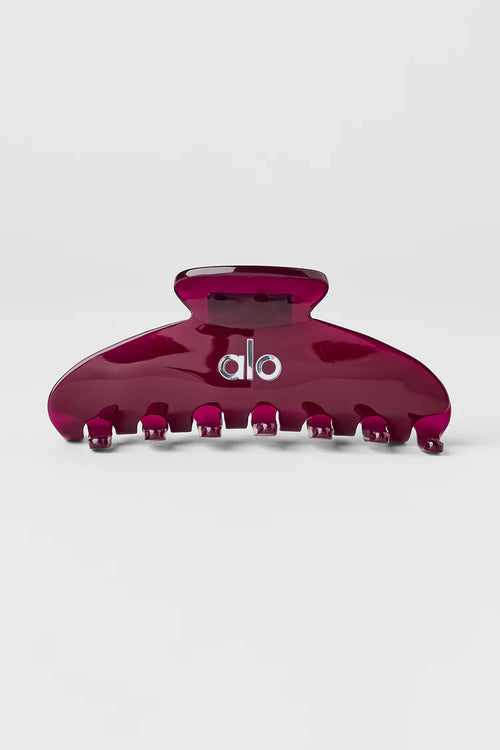 90's Claw Clip - Burgundy Clear