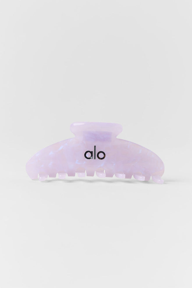 90's Claw Clip - Light Provence Blue Marble