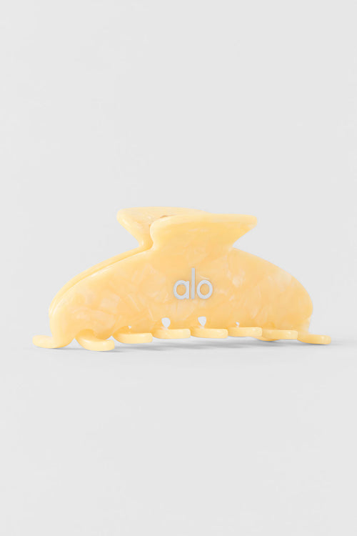 90's Claw Clip - Candlelight Yellow Shell