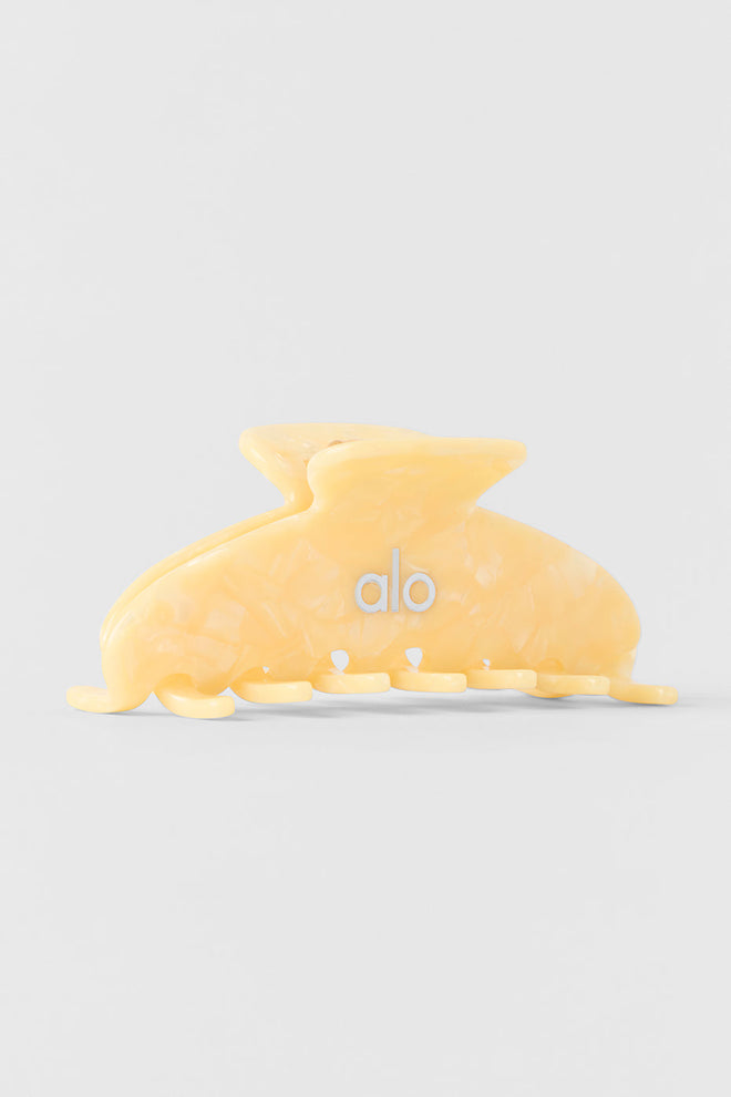 90's Claw Clip - Candlelight Yellow Shell