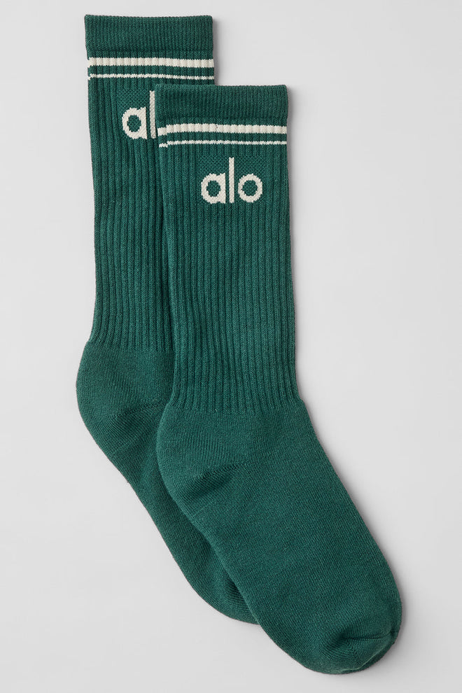 Unisex Throwback Sock - Winter Ivy/Ivory