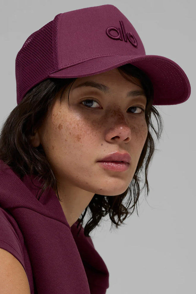 District Trucker Hat - Burgundy