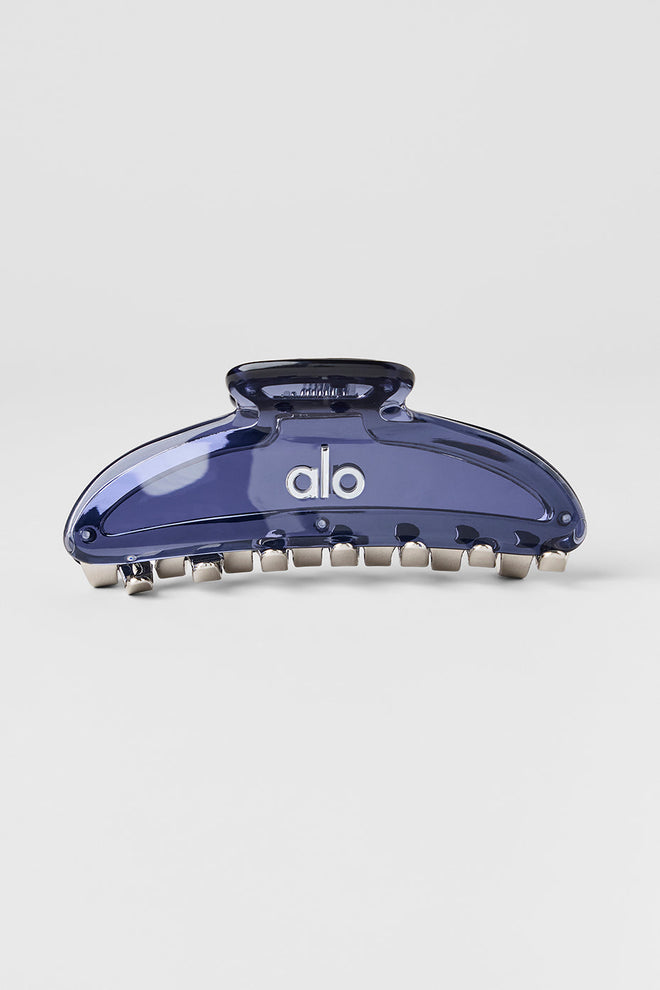 Acrylic Illusion Claw Clip - Bluestone/Chrome