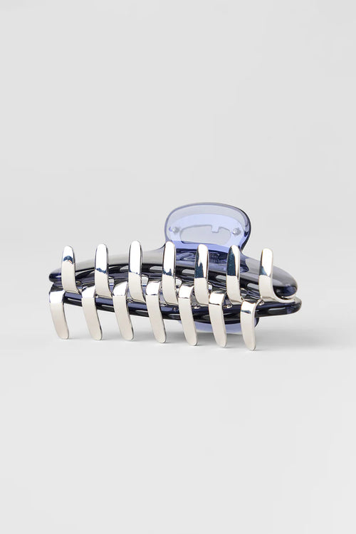 Acrylic Illusion Claw Clip - Bluestone/Chrome