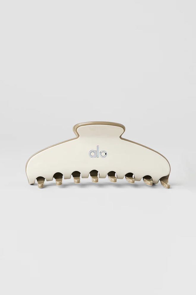 Outline Claw Clip - Bone/Light Cocoa