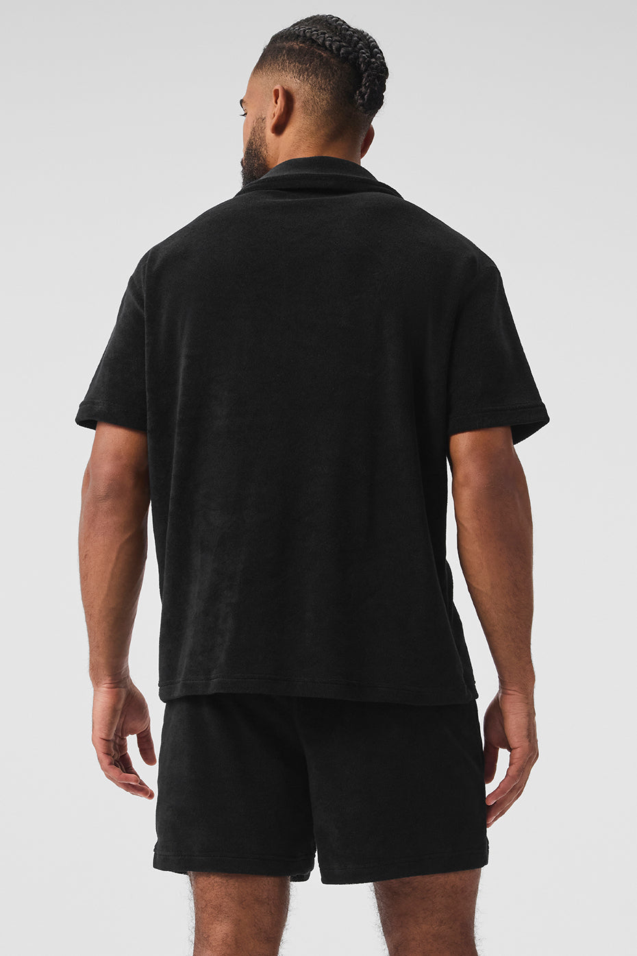 Coastal Terry Button Up - Black – Alo Yoga Mexico