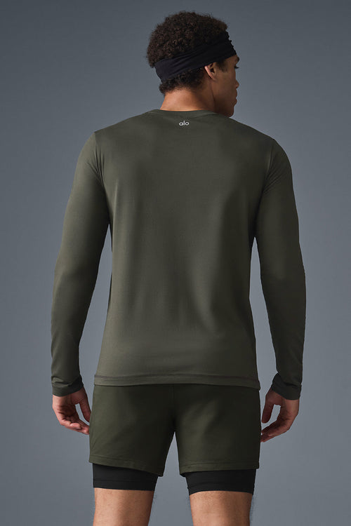 Conquer Reform Crewneck Long Sleeve - Stealth Green