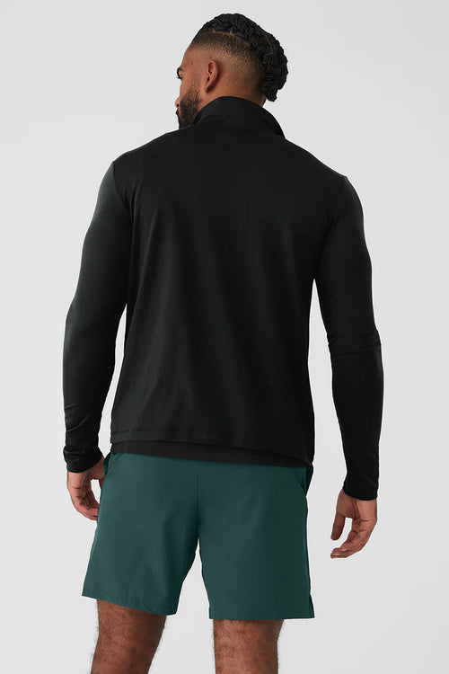Conquer 1/4 Zip Reform Long Sleeve - Black – Alo Yoga Mexico